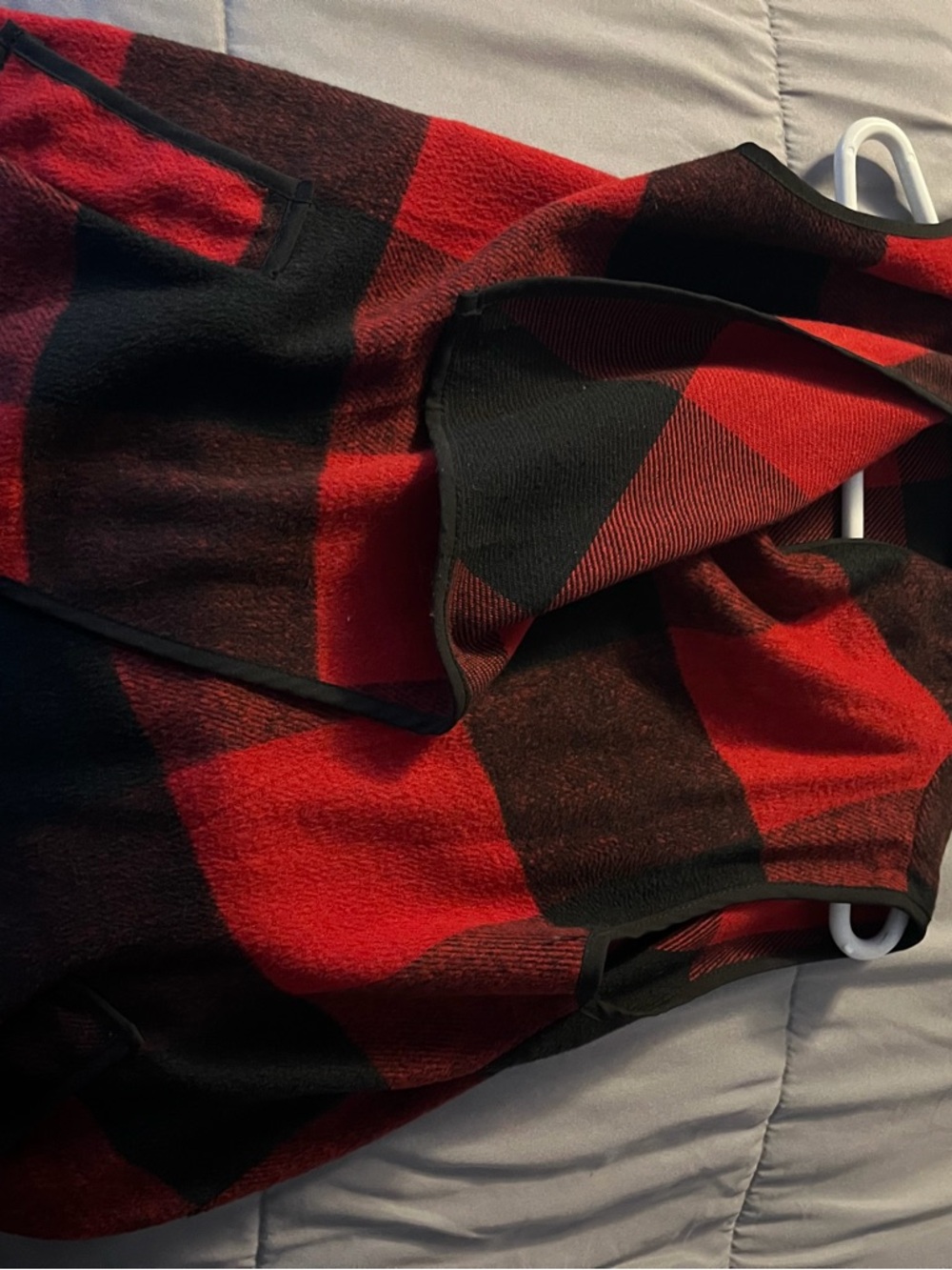 Red and Black Plaid Women’s Vest